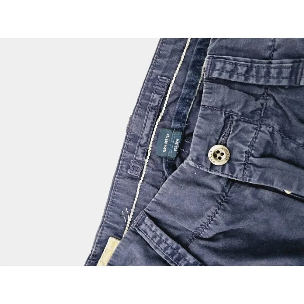 Vintage POLO RALPH LAUREN Cargo short size 32 Blue Navy 1 Pocket